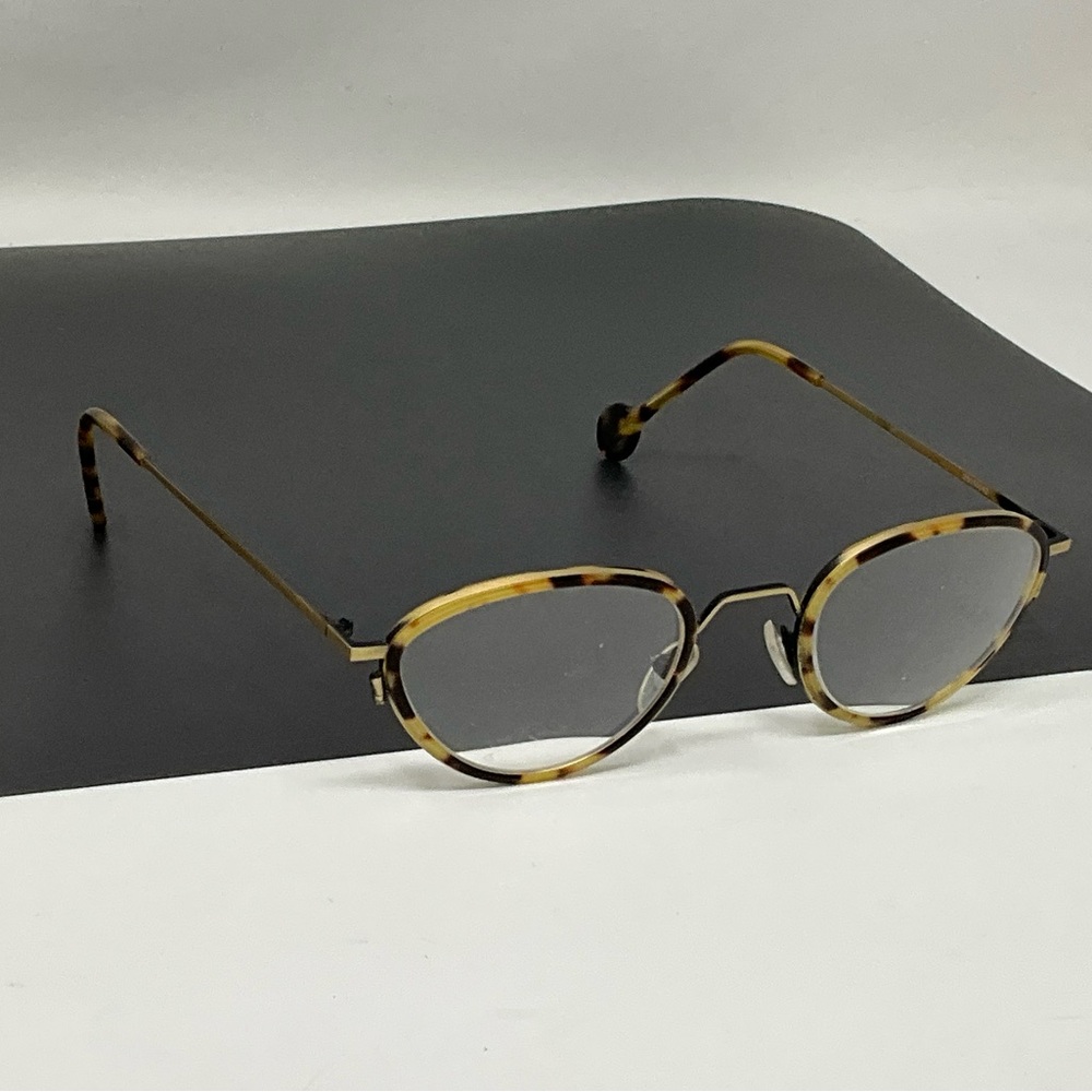 l.a. Eyeworks SAM 356M442 Eyeglasses Sunglasses Frames Tortoise Gold Round
